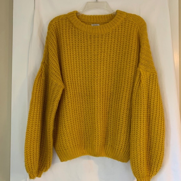 Tobi mustard yellow 'Drop It Knit Sweater' - Picture 1 of 6